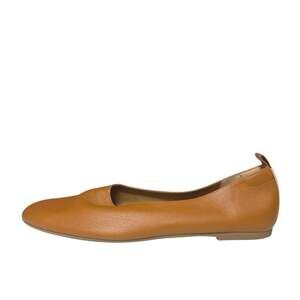 Everlane The Day Glove Womens Tan Leather Almond Toe Ballet Flat Shoes Sz 10 1/2